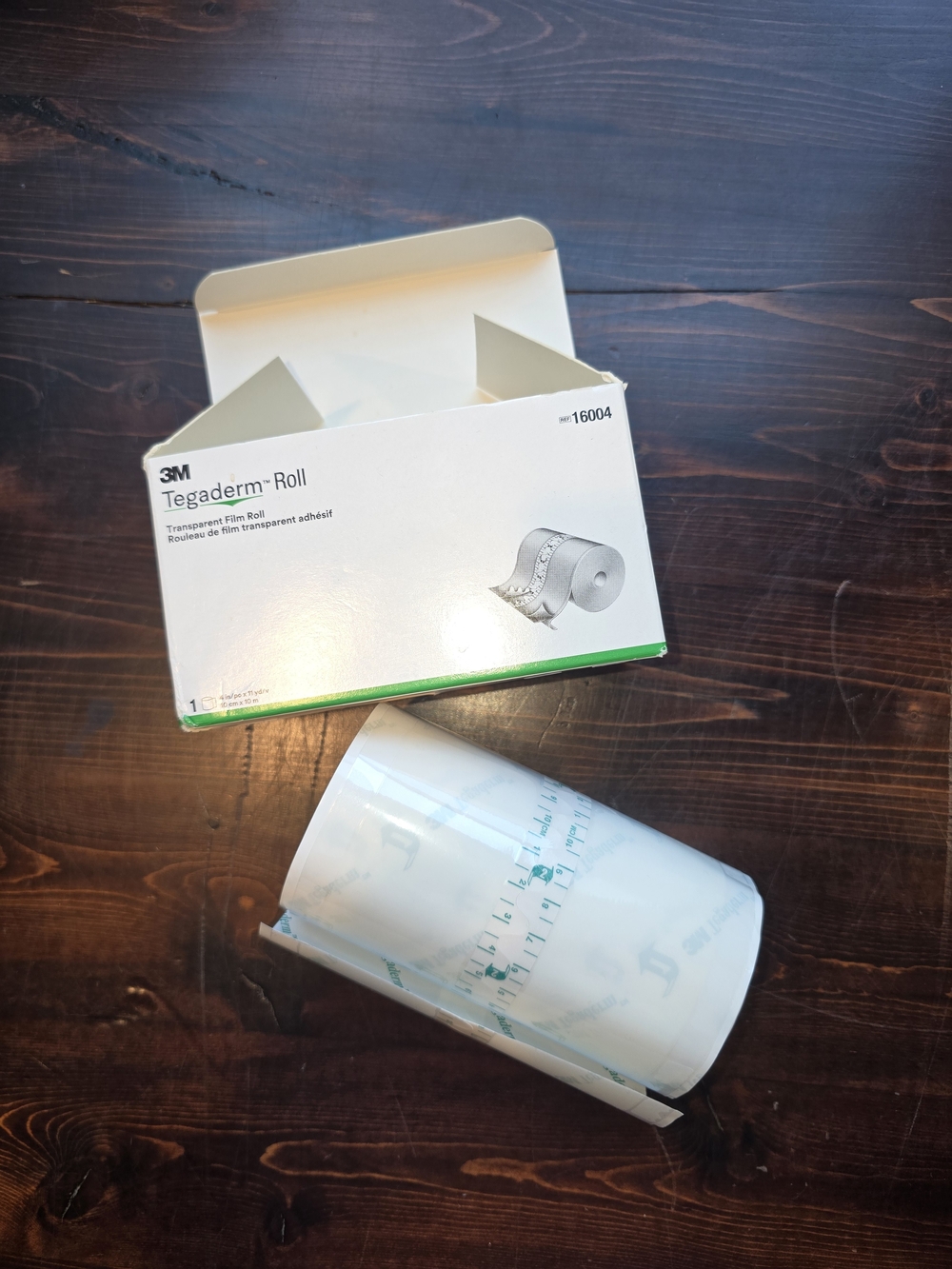 3M Tegaderm Transparent Film Roll 4 in x 11 yd (10 cm x 10 m) | Ref 16004